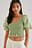 Smocked Short Puff Sleeve Top