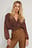 Weite Bluse mit Kitteltaille