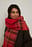 Soft Checked Tassle Scarf