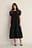 Organisches Baumwoll-Kleid mit eckigem Ausschnitt