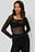 Square Neck Mesh Top