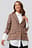 Straight Fit Checked Blazer