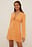 Straps Front Linen Mini Dress
