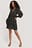 Structured Overlap V-Neck Dress