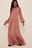 Structured Sheer Maxi Dress