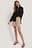 Suede Mini Buttoned Skirt