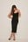 Thin Strap Jersey Midi Dress