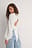 Tie Back LS Check Blouse
