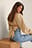 Tie Back LS Cotton Blouse
