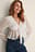 Tie Front LS Dobby Blouse