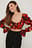 Satin-Bluse mit Schnürung vorne
