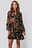 Tie Neck Flowy Mini Dress