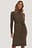 Tied Waist Knitted Dress