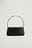 Triangular Croc Baguette Bag