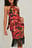 Twist Neck Fringe Dress