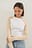Zweifarbiges Jersey-Top