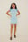 Two Tone Open Back Mini Dress