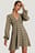 V-Neck Balloon Sleeve Dress