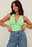 V-neck Tie Back Top
