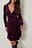 Velvet Wrap Mini Dress