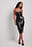 Vinyl Cups Midi Dress