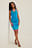 Waterfall Neckline Mini Dress