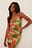 Waterfall Rouched Mini Dress