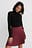 Wrap Pleated Mini Skirt