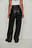 Zip Back Detailed PU Pants