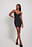 Netz-Minikleid mit Kragendetail