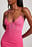 Neck Detail Mesh Mini Dress