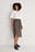 Gerecycleerde mesh rok met overslagdetail