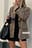 Oversized Twill Blazer
