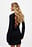 Open Back Lace Detail Knitted Mini Dress