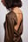 Open Back Satin Blouse