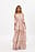 Robe longue en organza à épaules dénudées