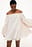 Off-Shoulder-Minikleid aus Organza