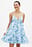 Minikleid mit Organza-Trägern