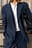 Oversized blazer med omslag