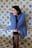 Oversized stickad tröja med turtleneck
