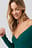 Recyceltes Langarm Bardot Top