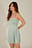 Minikleid mit gerafftem Detail
