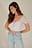 Lacing Detail Recycled Cropped Top