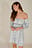 Off Shoulder Recycled Mini Dress