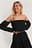 Off Shoulder Balloon Sleeve Top