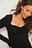 Recyceltes Top mit Rüschendetail