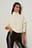 Recycelter Pullover mit hohem Ausschnitt und Ärmeldetail