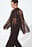 Plissiertes Mesh-Pailletten-Top