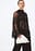 Pleated Mesh Sequin Scarf Top