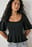Pleated Puff Sleeve Top